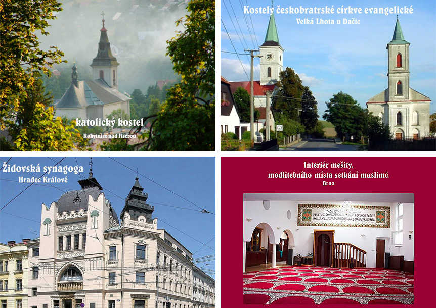 Kostely a svatyně u nás